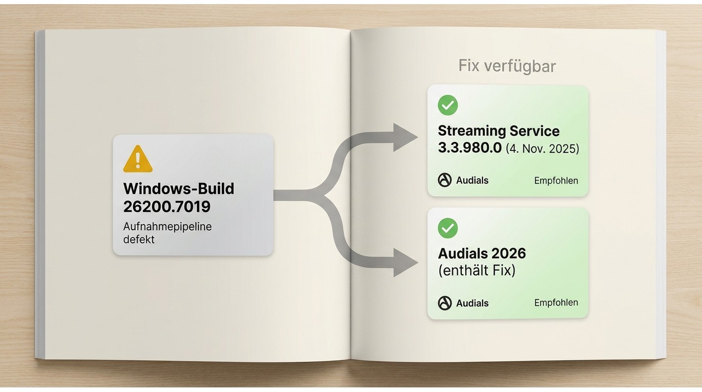 Sonderfall windows build 26200 7019 und der fix mi