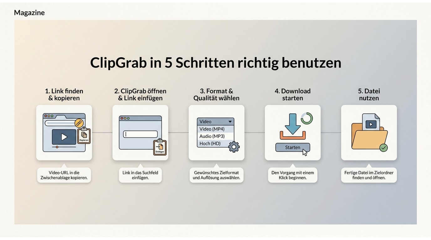 Clipgrab in 5 schritten richtig benutzen